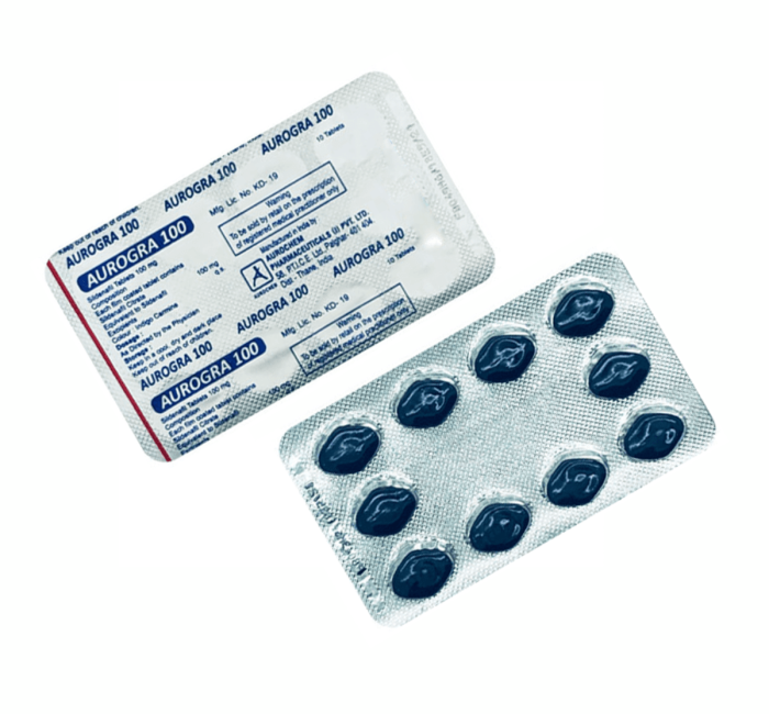 Aurogra 100mg Strip of 10 Tablets