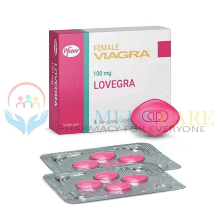 Lovegra 100mg Box & Tablets