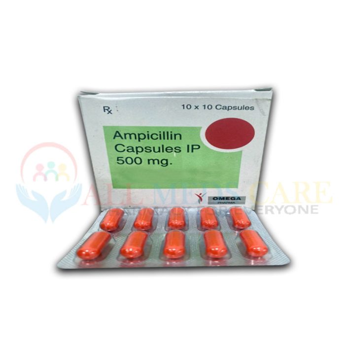 Buy Ampicillin 500mg 10Tabs Strip