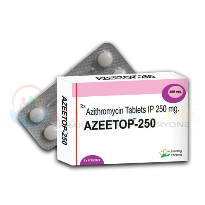 Buy Azeetop 250mg 6Tabs Strip