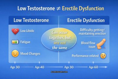 Low Testosterone vs erectile dysfunction