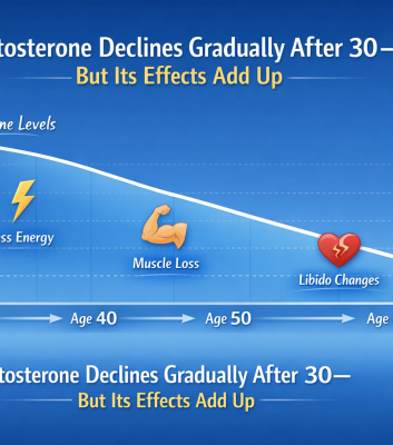 Testosterone decline after 30 Timeline